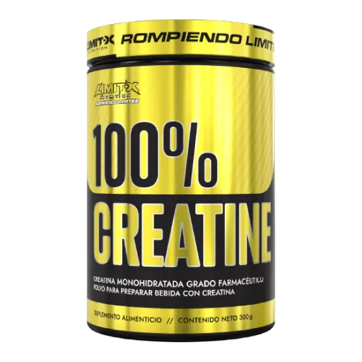 100% Creatine 300g - Creatina monohidratada pura para aumento de fuerza y masa muscular | Limit X Nutrition