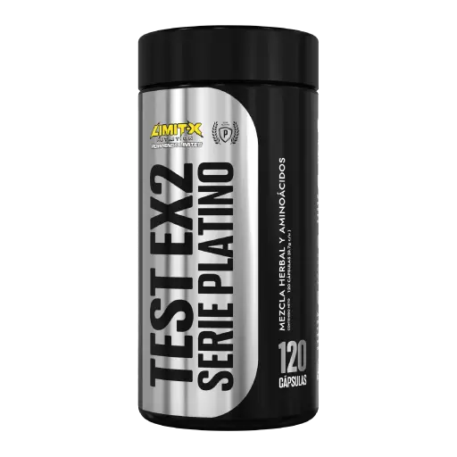 Test EX2 120 Cápsulas - Suplemento de testosterona natural con magnesio y hierbas | Limit X Nutrition